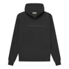 Essentials Fear Of God  Ss23 Waffle Raglan Hoodie 'off Black'