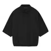 Essentials Fear Of God  Ss24 3/4 Sleeve Polo Shirt 'black'