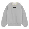 Essentials Gray Crewneck Sweatshirt In Gray