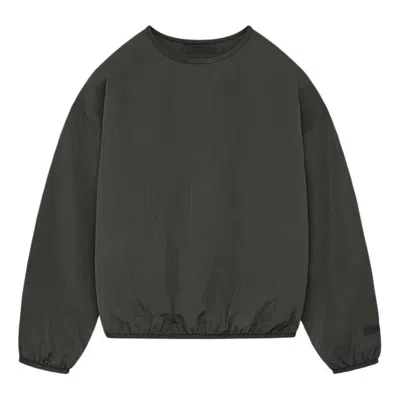 Essentials Fear Of God  Ss24 Crinkle Nylon Pullover Crewneck 'ink' In Multi