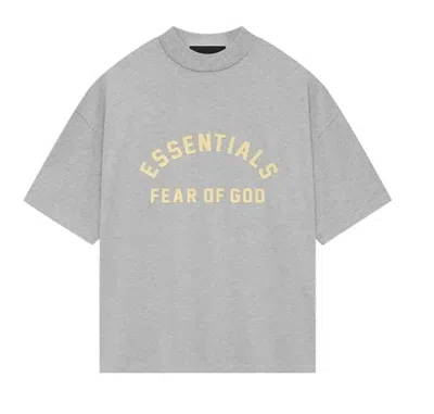 Essentials Fear Of God  Ss24 Drop2 Crewneck T-shirt 'light Heather Grey' In Gray