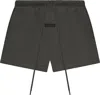 Essentials Fear Of God  Ss24 Fleece Running Short 'ink' In Green