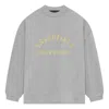 Essentials Fear Of God  Ss24 Heavy Jersey Long-sleeve T-shirt 'light Heather Grey'