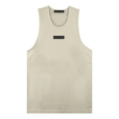 Essentials Fear Of God  Ss24 Heavy Jersey Tank 'seal' In Neutral