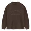 Essentials Fear Of God  Ss24 Heavy Long Sleeve T-shirt 'heather Wood'