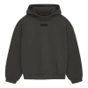 Essentials Fear Of God  Ss24 Hoodie 'ink' In Black
