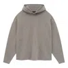 Essentials Fear Of God  Ss24 Knit Hoodie 'heather Grey' In Gray