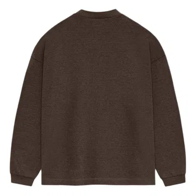 Essentials Fear Of God  Ss24 Long Sleeve T-shirt 'heather Wood'
