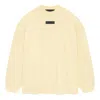 Essentials Fear Of God  Ss24 Long-sleeve Tee 'garden Yellow' In Neutral
