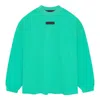 Essentials Fear Of God  Ss24 Long-sleeve Tee 'mint Leaf'
