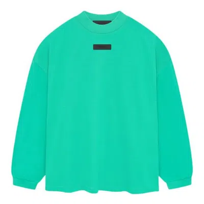 Essentials Fear Of God  Ss24 Long-sleeve Tee 'mint Leaf'
