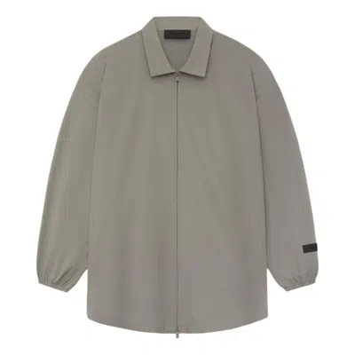 Essentials Fear Of God  Ss24 Overshirt 'dust' In Gray