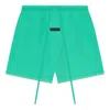 Essentials Fear Of God  Ss24 Fleece Running Short 'mint Leaf' In Green