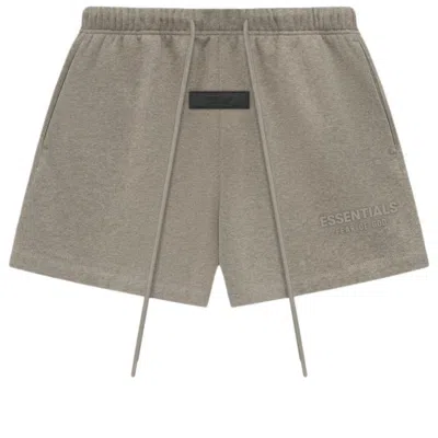 Essentials Fear Of God  Ss24 Sweatshort 'heather Grey' In Neutral