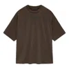 Essentials Fear Of God  Ss24 T-shirt 'heather Wood' In Brown