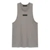 Essentials Fear Of God  Ss24 Tank Top 'heather Grey' In Gray