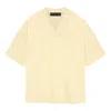 Essentials Fear Of God  Ss24 V Neck T-shirt 'garden Yellow'