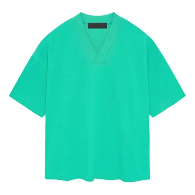 Essentials Fear Of God  Ss24 V Neck T-shirt 'mint Leaf'