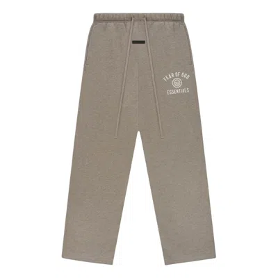 Essentials Fear Of God  Ss25 Relaxed Sweatpants 'college Print Heather Grey' In Gray