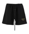 Essentials Fear Of God  State Logo Printed Drawstring Bermuda Shorts