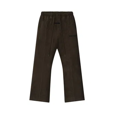 Pre-owned Essentials Fear Of God  Suede Fleece Flare Pant 'brown' | Men's Size Xxl
