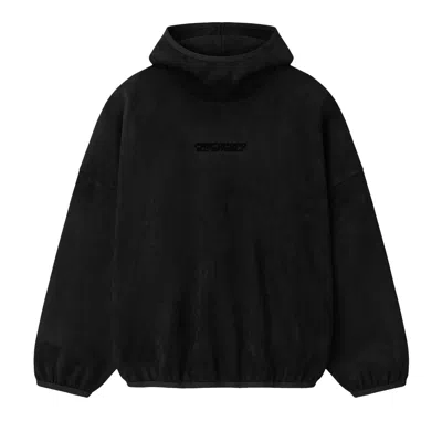 Pre-owned Essentials Fear Of God  Suede Fleece Modern Hoodie 'vintage Black' | Men's Size Xs