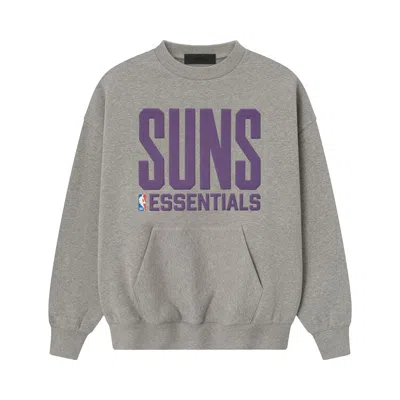 Pre-owned Essentials Fear Of God  Suns Sport Crewneck 'warm Heather' | Grey | Men's Size L