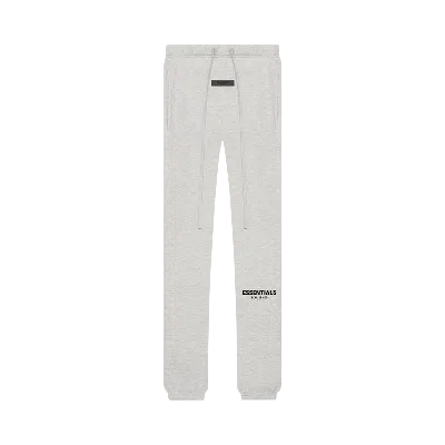 Pre-owned Essentials Fear Of God  Sweatpants 'light Oatmeal' In Grey