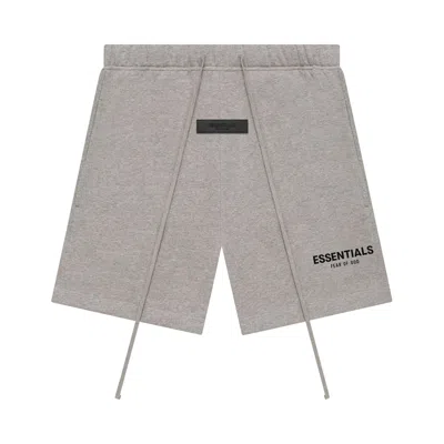 Pre-owned Essentials Fear Of God  Sweatshort 'dark Oatmeal' In Grey