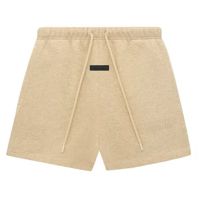 Pre-owned Essentials Fear Of God  Sweatshort 'gold Heather' In Tan
