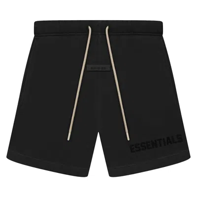 Pre-owned Essentials Fear Of God  Sweatshort 'jet Black'