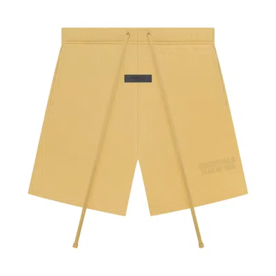 Pre-owned Essentials Fear Of God  Sweatshort 'light Tuscan' In Yellow