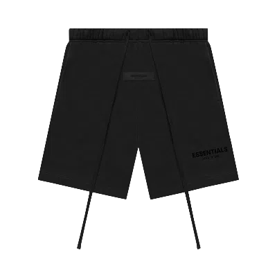 Pre-owned Essentials Fear Of God  Sweatshort 'stretch Limo' In Black