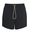 Essentials Drawstring Swim Trunks In Black