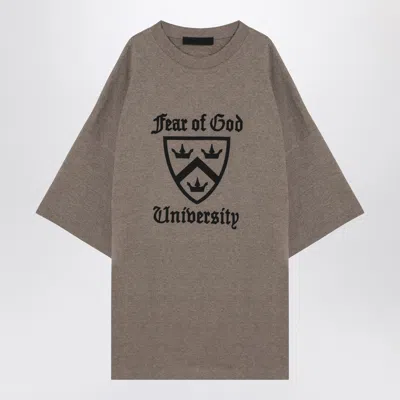 Essentials Graphic-print Crew-neck T-shirt In Gray