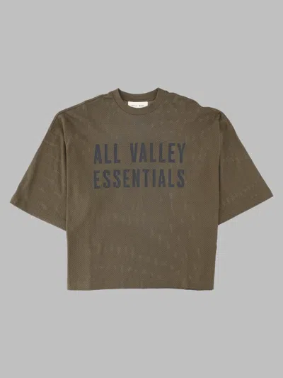 Essentials Fear Of God  T Shirt "merch" In Green