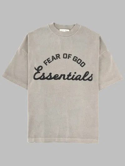 Essentials Fear Of God  Training 90s T-shirt 'faded Seal' In Gray