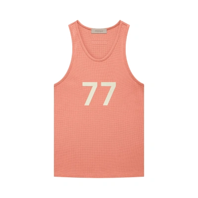 Pre-owned Essentials Fear Of God  Tank Top 'coral' In Orange