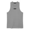 Essentials Fear Of God  Tank Top 'dark Heather Oatmeal' In Gray