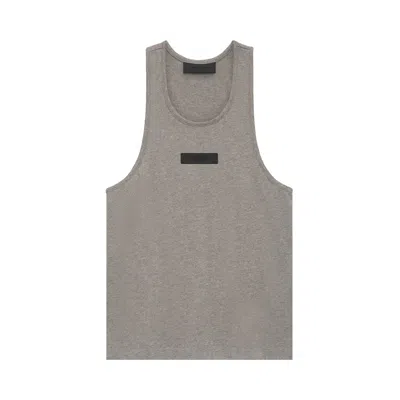 Pre-owned Essentials Fear Of God  Tank Top 'heather Grey'