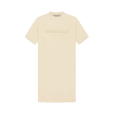 Pre-owned Essentials Fear Of God  Tee Dress 'egg Shell' In Cream
