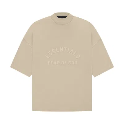 Pre-owned Essentials Fear Of God  Tee 'dusty Beige' In Tan