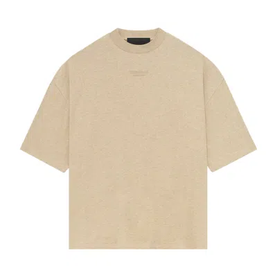 Pre-owned Essentials Fear Of God  Tee 'gold Heather' In Tan