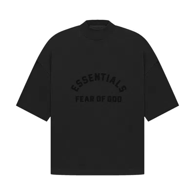 Pre-owned Essentials Fear Of God  Tee 'jet Black'