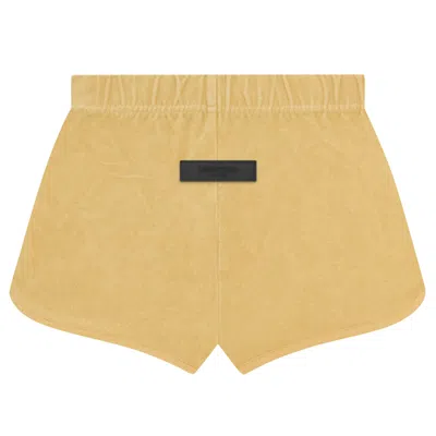 Pre-owned Essentials Fear Of God  Terry Beach Short 'light Tuscan' In Yellow