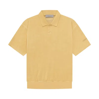 Pre-owned Essentials Fear Of God  Terry Polo 'light Tuscan' In Yellow