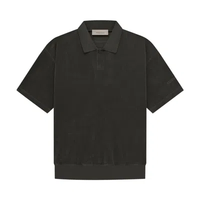 Pre-owned Essentials Fear Of God  Terry Polo 'off Black'