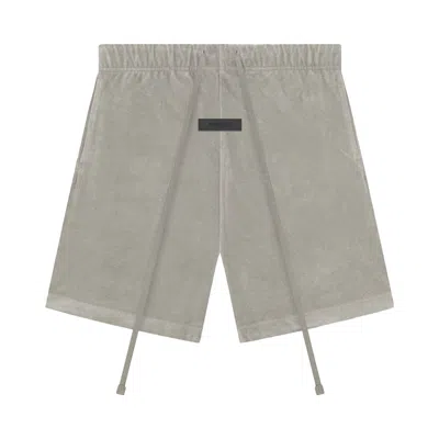 Pre-owned Essentials Fear Of God  Terry Short 'seal' In Grey