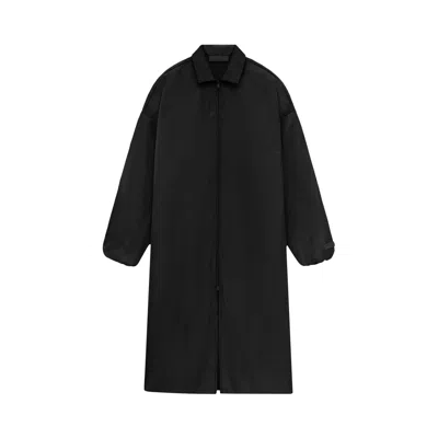 Pre-owned Essentials Fear Of God  Textured Nylon Trench 'black'