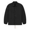Essentials Fear Of God  The Black Collection Coaches Jacket 'jet Black'